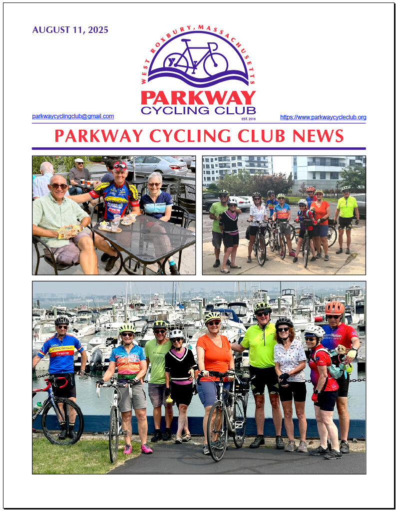 Parkway Cycling Club Parkway Cycling Club, West Roxbury, Massachusetts