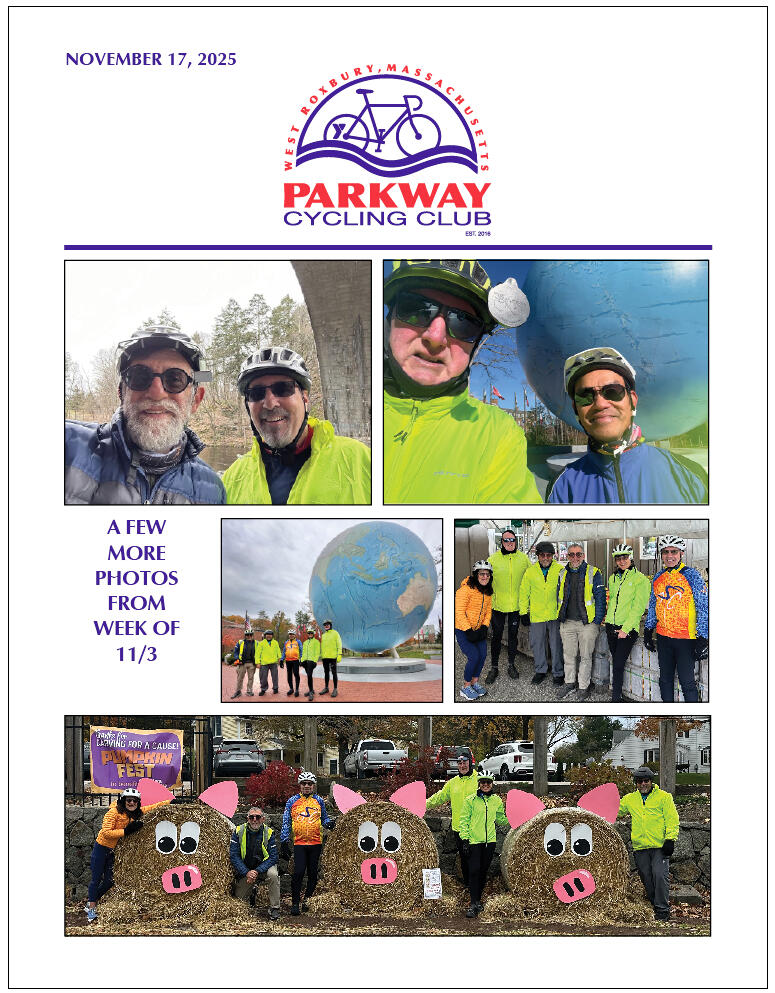 Parkway Cycling Club Parkway Cycling Club, West Roxbury, Massachusetts